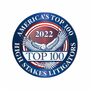 Top 100 High Stakes Litigators 2022 Badge