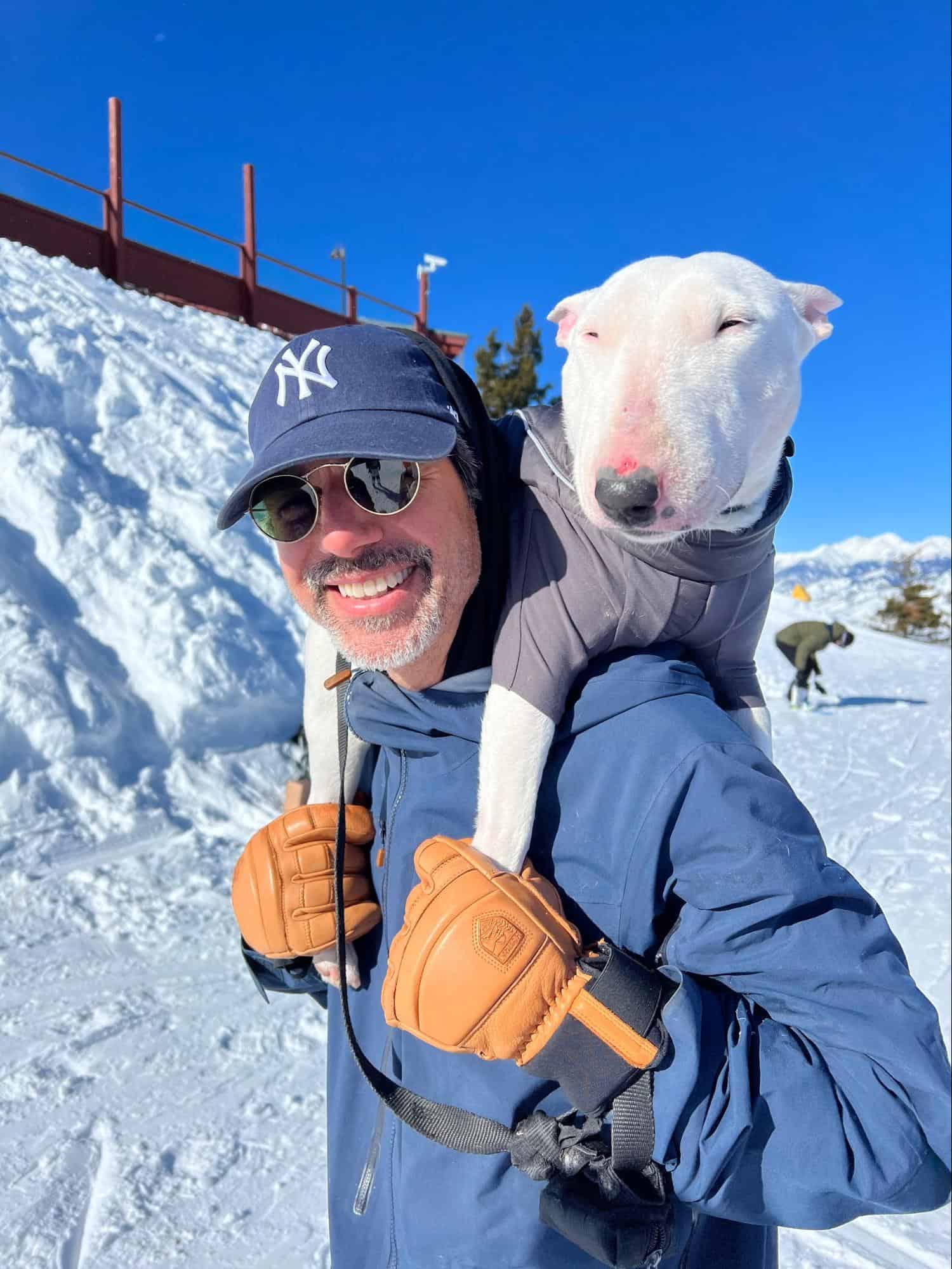 Anthony T. DiPietro with his dog Ace