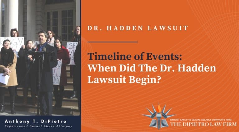 When Did The Dr. Hadden Lawsuit Begin?; Robert Hadden timeline, Robert Hadden Lawsuit