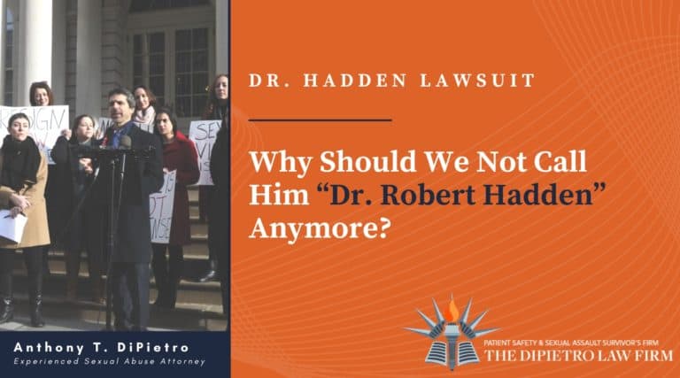 Why Should We Not Call Him “Dr. Robert Hadden” Anymore?